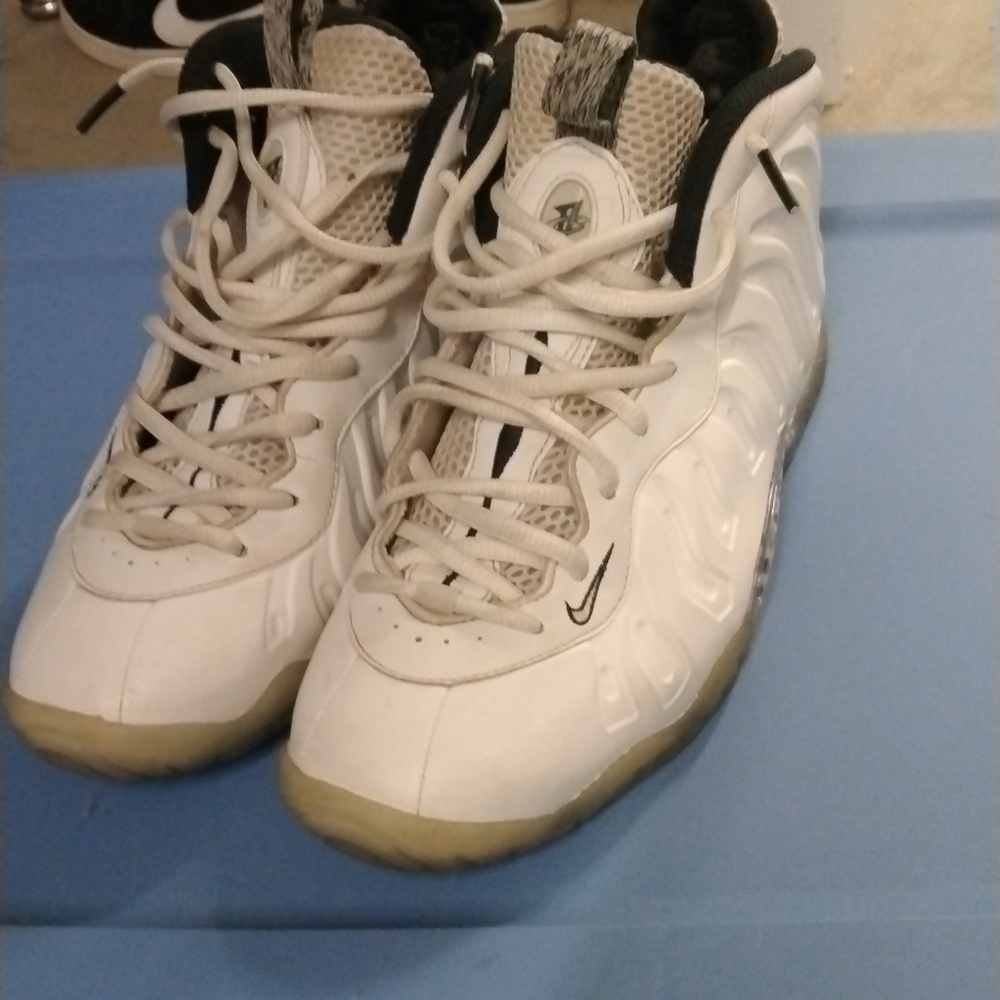 NIKE LITTLE POSITE ONE FOAMPOSITE GS WHITE ICE 644791-102 Sz